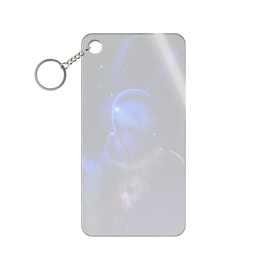 Figure in Space Keychain - Cosmic Silhouette Acrylic Charm