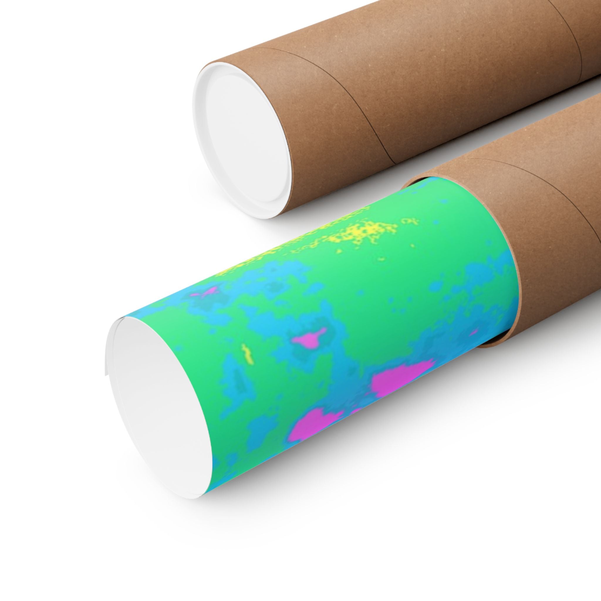 Melted Zone Poster - Surreal Melting Abstract Art Print