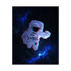 Scanline Spaceman Poster - Retro CRT Astronaut Art Print