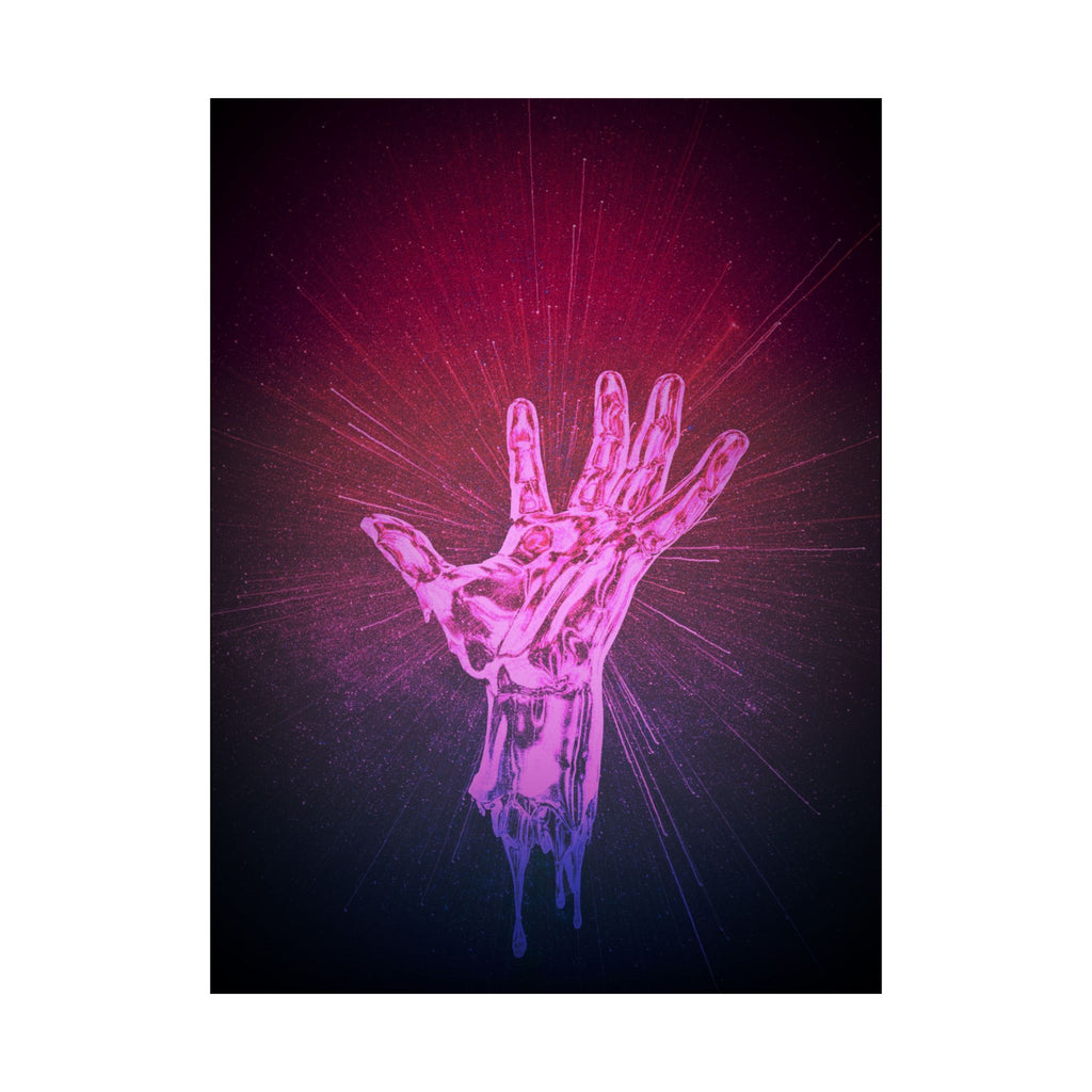 Hand of the Stars Poster Print - Celestial Cosmic Art