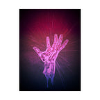 Hand of the Stars Poster Print - Celestial Cosmic Art