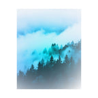 Blue Mountain Fog Poster - Misty Landscape Art Print
