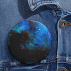 Stellar Castle Window Pin - Galaxy Cosmos Art Button