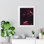 Red Mountain Lake Framed Poster - Nature Landscape Wall Art