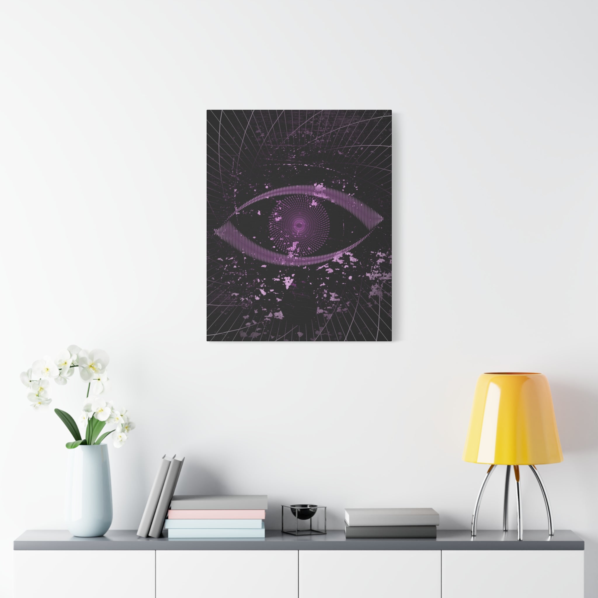 Eye of the Lost Cosmic Canvas Art - Mystical Third-Eye Galaxy Decor