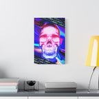 Free Your Mind Psychedelic Skull Canvas Art - Trippy Skeleton Decor