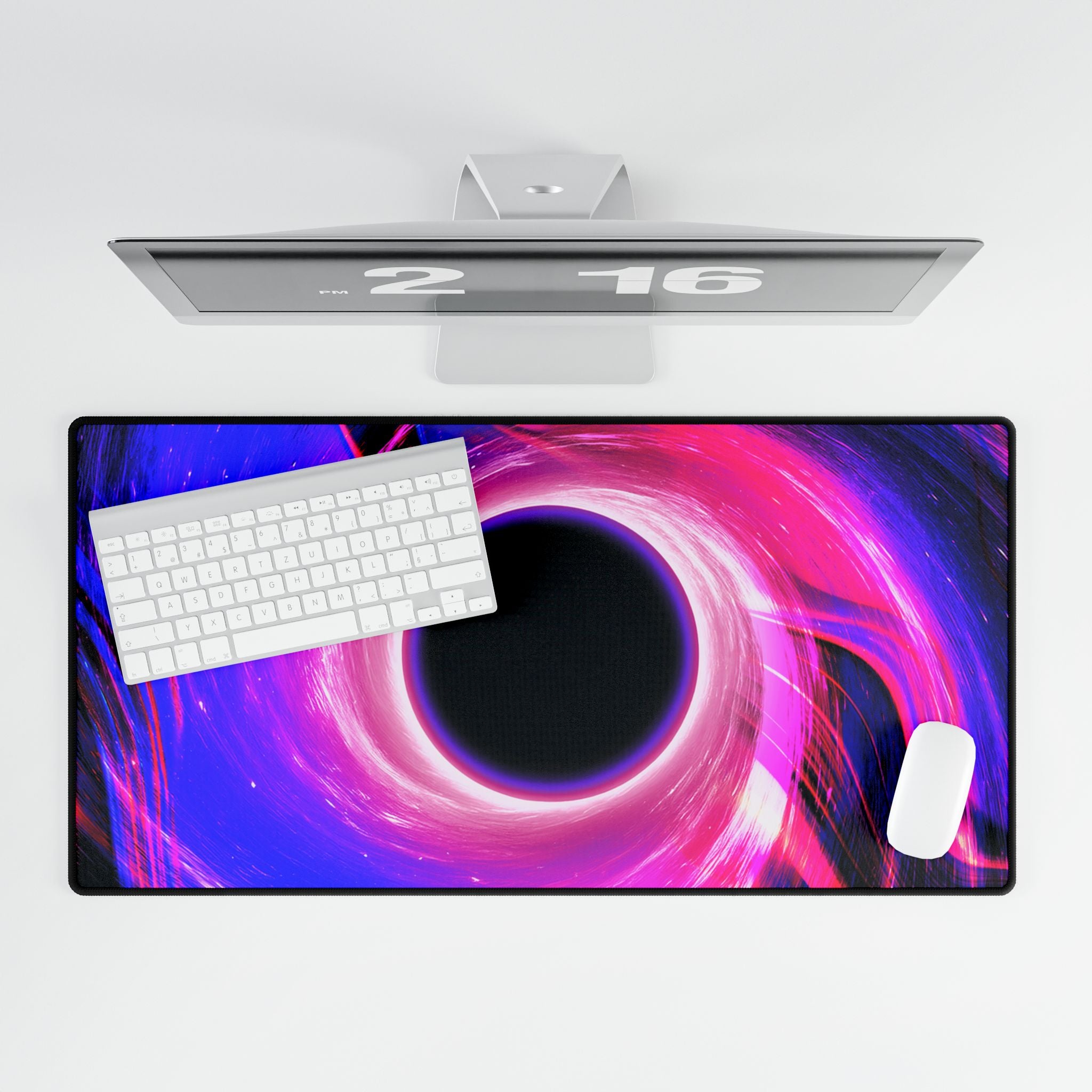 Purple Pink Wormhole Desk Mat - Special Edition Cosmic Mouse Pad