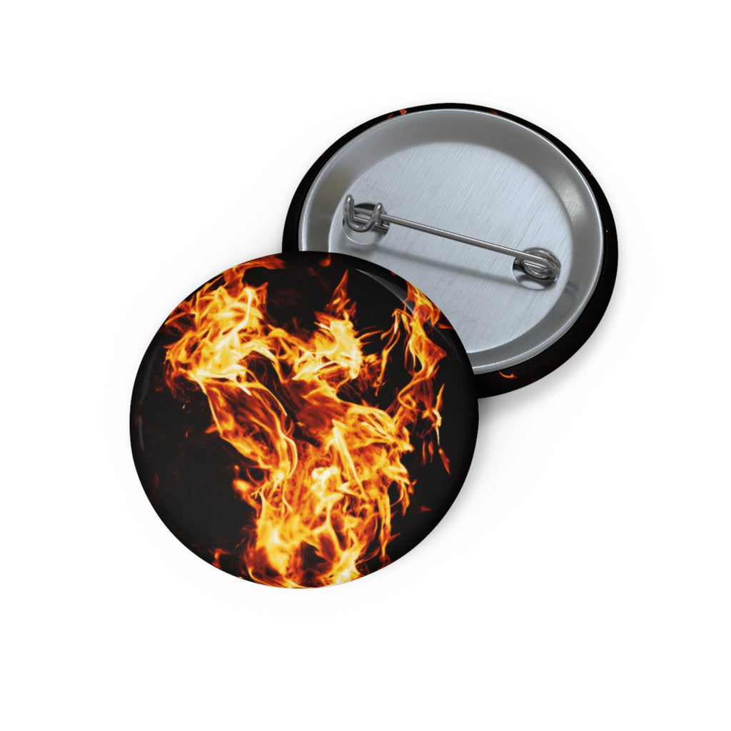Phoenix Fire Pin - Mythical Fire Bird Art Button