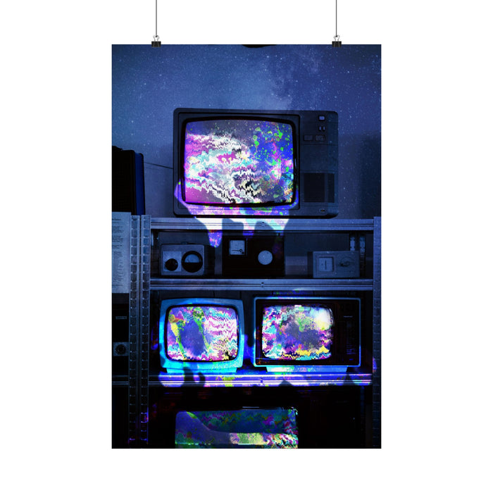 Digital Escape Poster - Abstract Tech Art Print