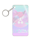 Lofi Cat Meow Keychain - Retro Anime Acrylic Charm