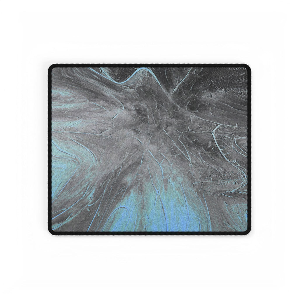 From The Ashes Desk Mat - Black Grey Abstract Mouse Pad