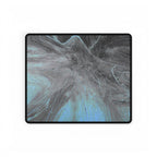 From The Ashes Desk Mat - Black Grey Abstract Mouse Pad