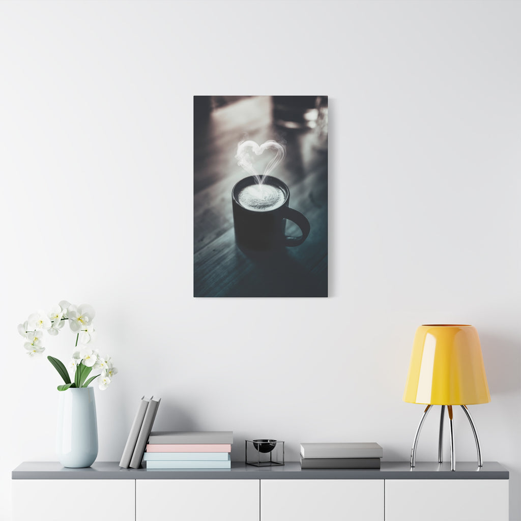 Coffee Love Canvas Wall Art - Aesthetic Kitchen Cafe Decor