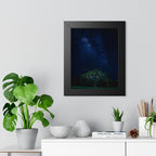 The Great Fairy Tree Framed Vertical Poster - Enchanting Night Sky Art for Home Decor - Perfect Gift for Nature Lovers
