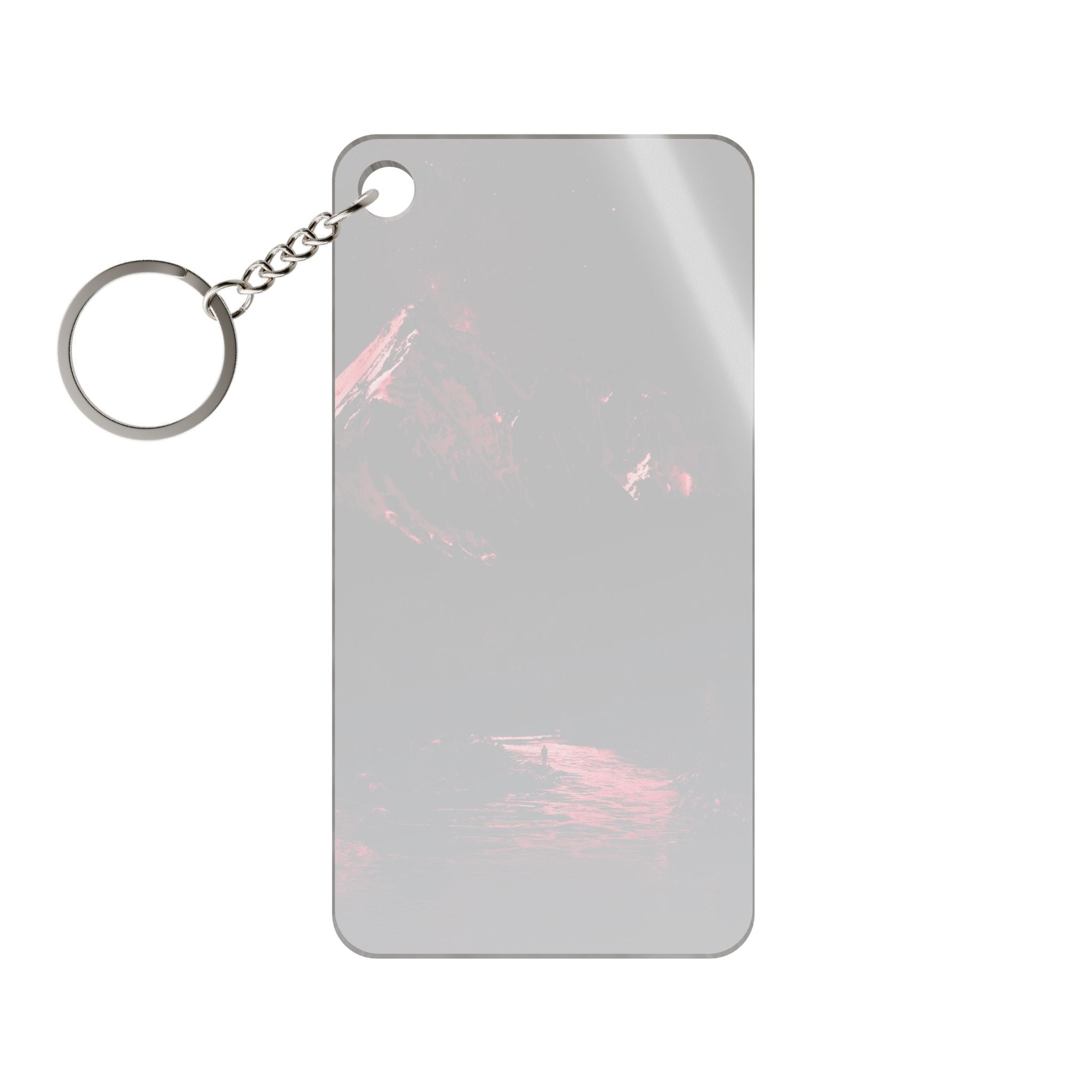 Red Mountain Lake Keychain - Landscape Acrylic Charm