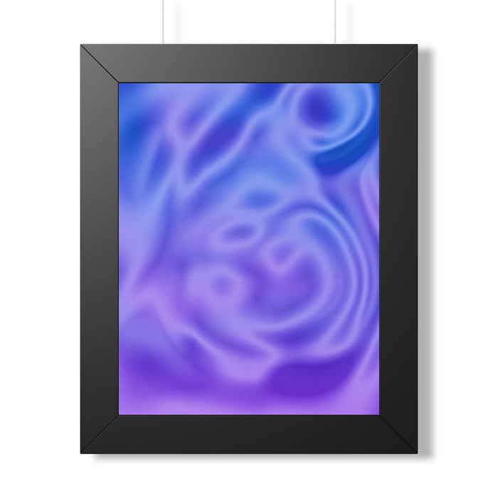 Liquid Metal Mist Pink Poster - Abstract Fluid Art Print