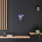 Melted Skeleton Skulls Canvas Wall Art - Gothic Cosmic Skull Decor