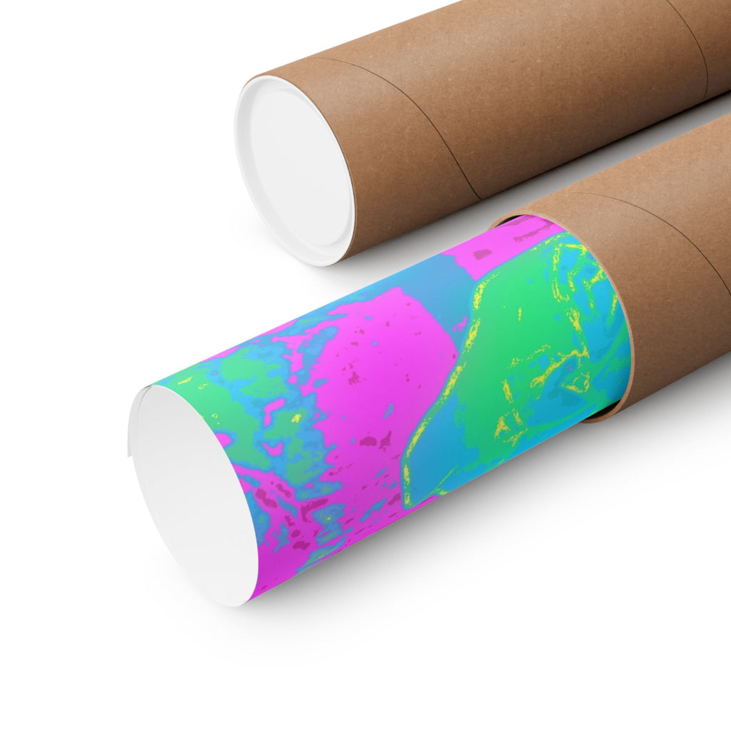 Melted Zone Poster - Surreal Melting Abstract Art Print