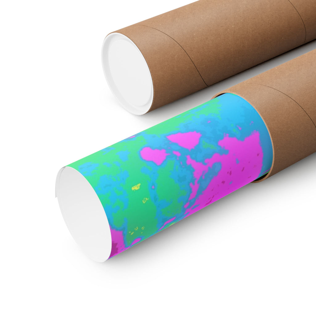 Melted Zone Poster - Surreal Melting Abstract Art Print