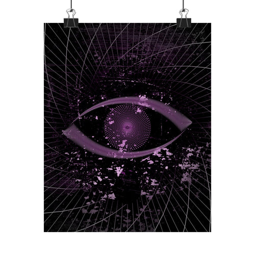 Eye of the Lost Poster - Surreal Third-Eye Galaxy Art Print