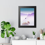 Mountain Spirit Framed Poster - Misty Landscape Nature Wall Art