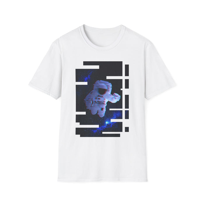 Scanline Spaceman Graphic Tee - Retro CRT Astronaut Shirt