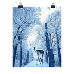 Cosmic Deer Poster - Celestial Animal Art Print