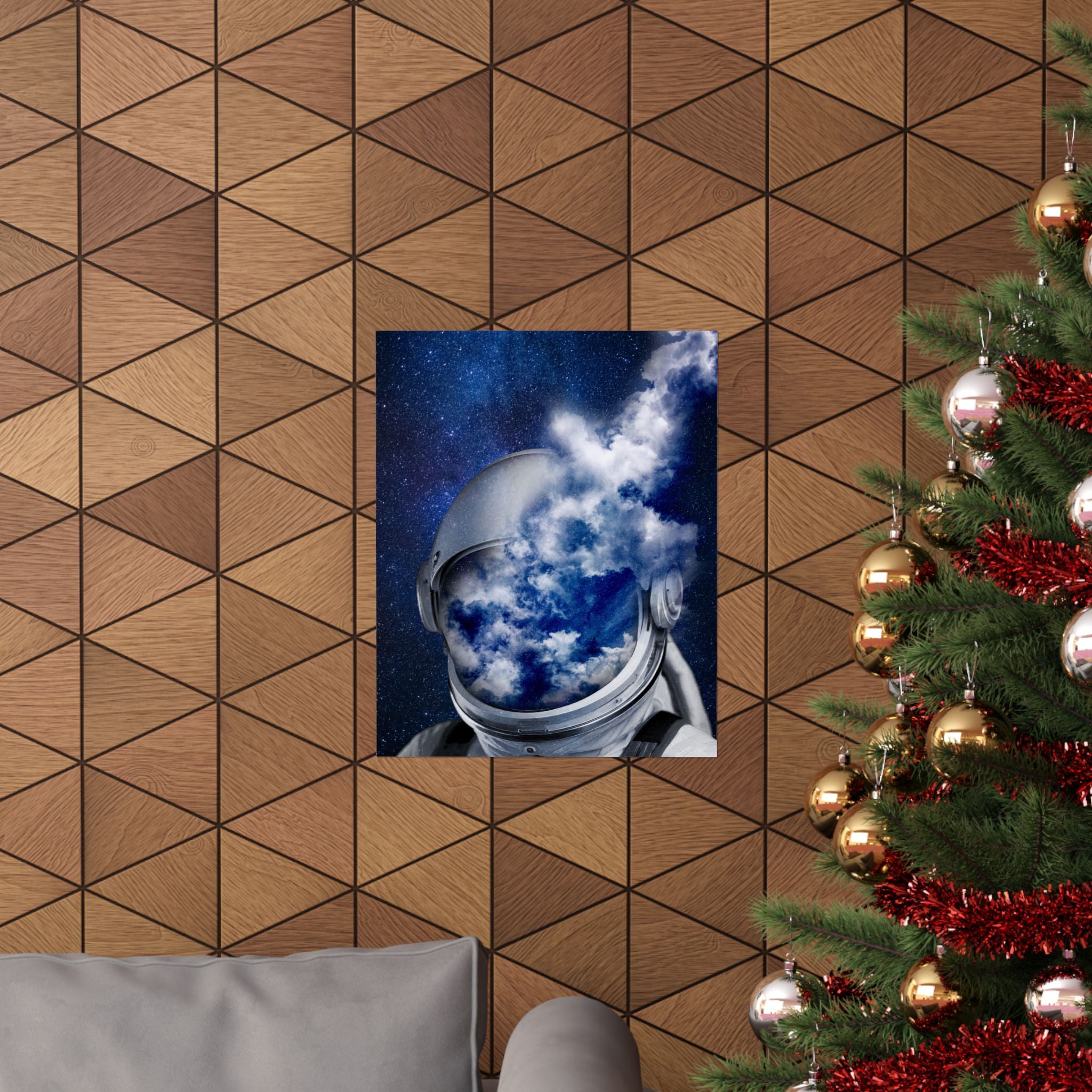 Astronaut in the Clouds Poster - Dreamy Space Art Print