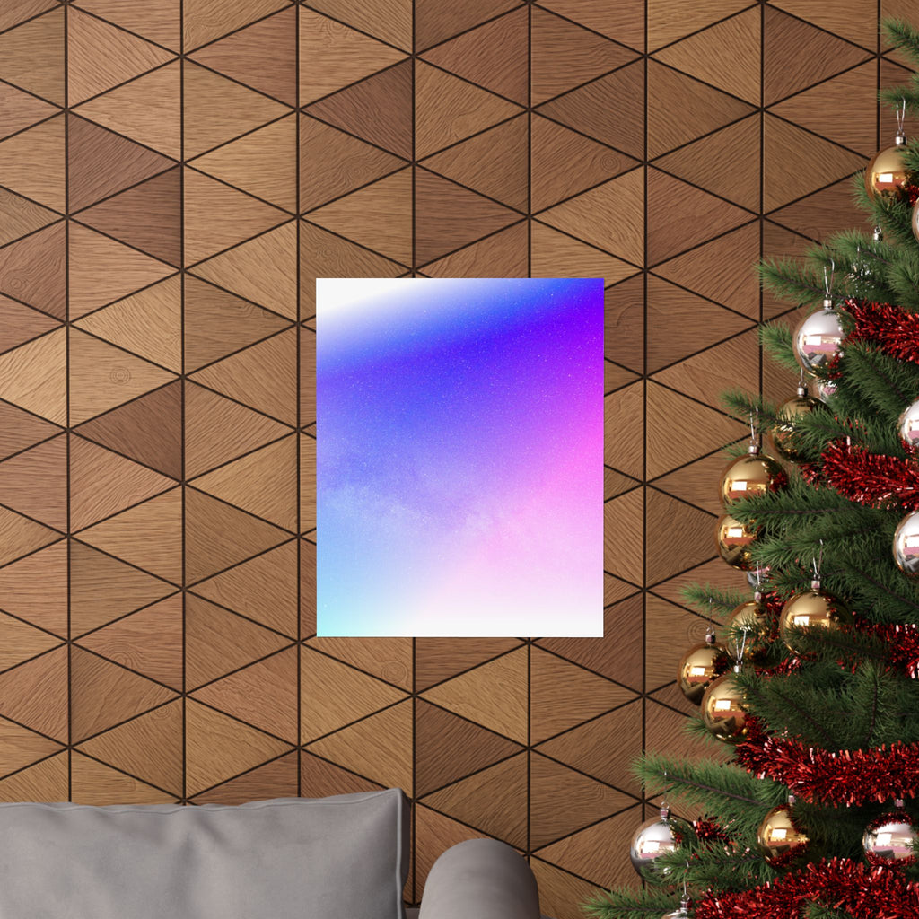 Starfield Space Galaxy Poster - Cosmic Purple Art Print