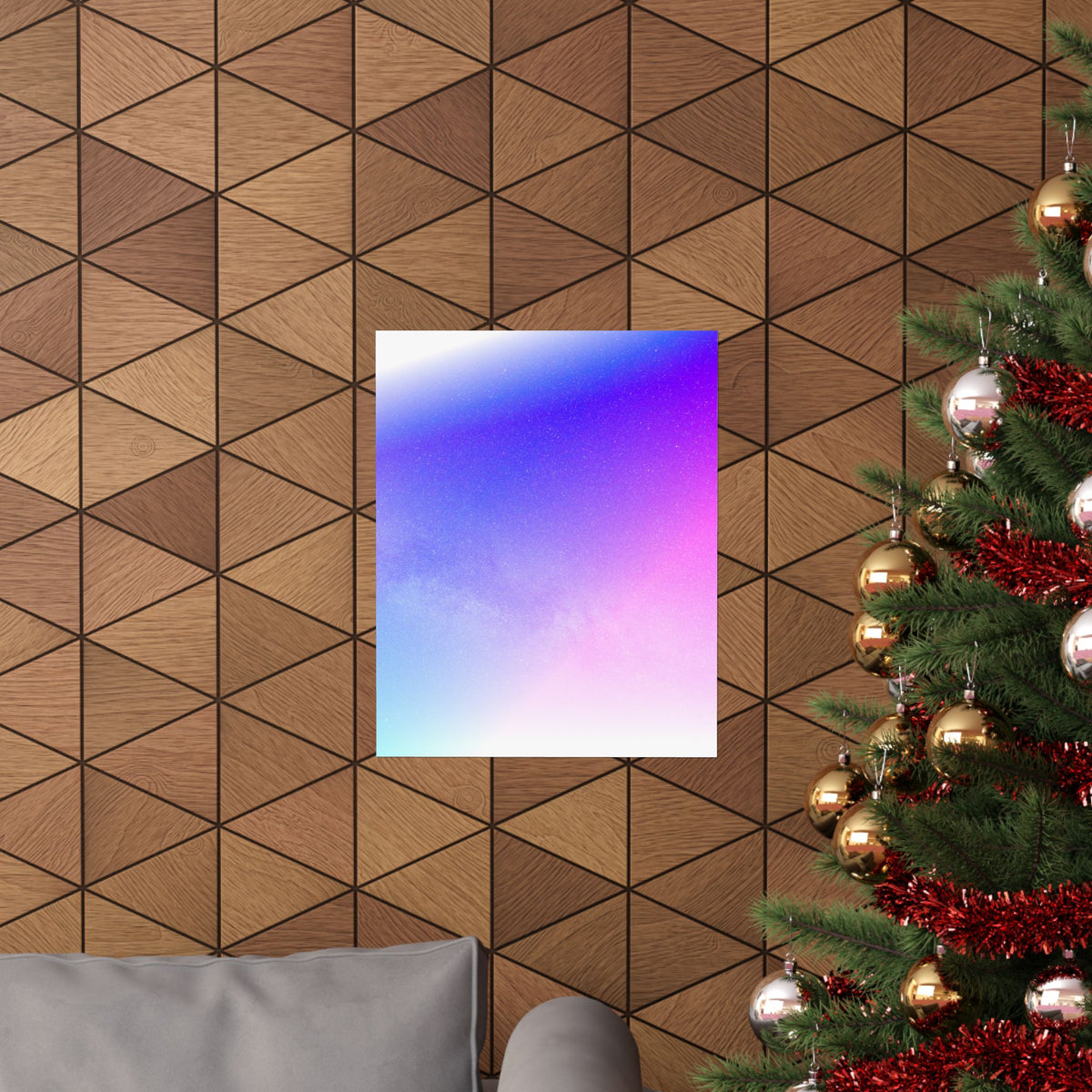 Starfield Space Galaxy Poster - Cosmic Purple Art Print
