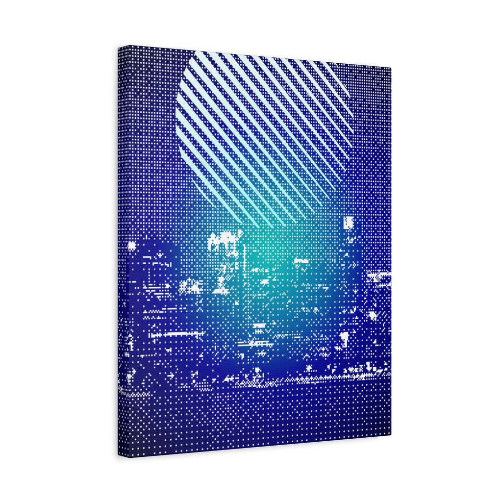 Chicago Skyline Watercolor Canvas Wall Art - Windy City Decor