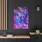 Japanese City Punk Special Edition Canvas Wall Art - Neon Japan Street