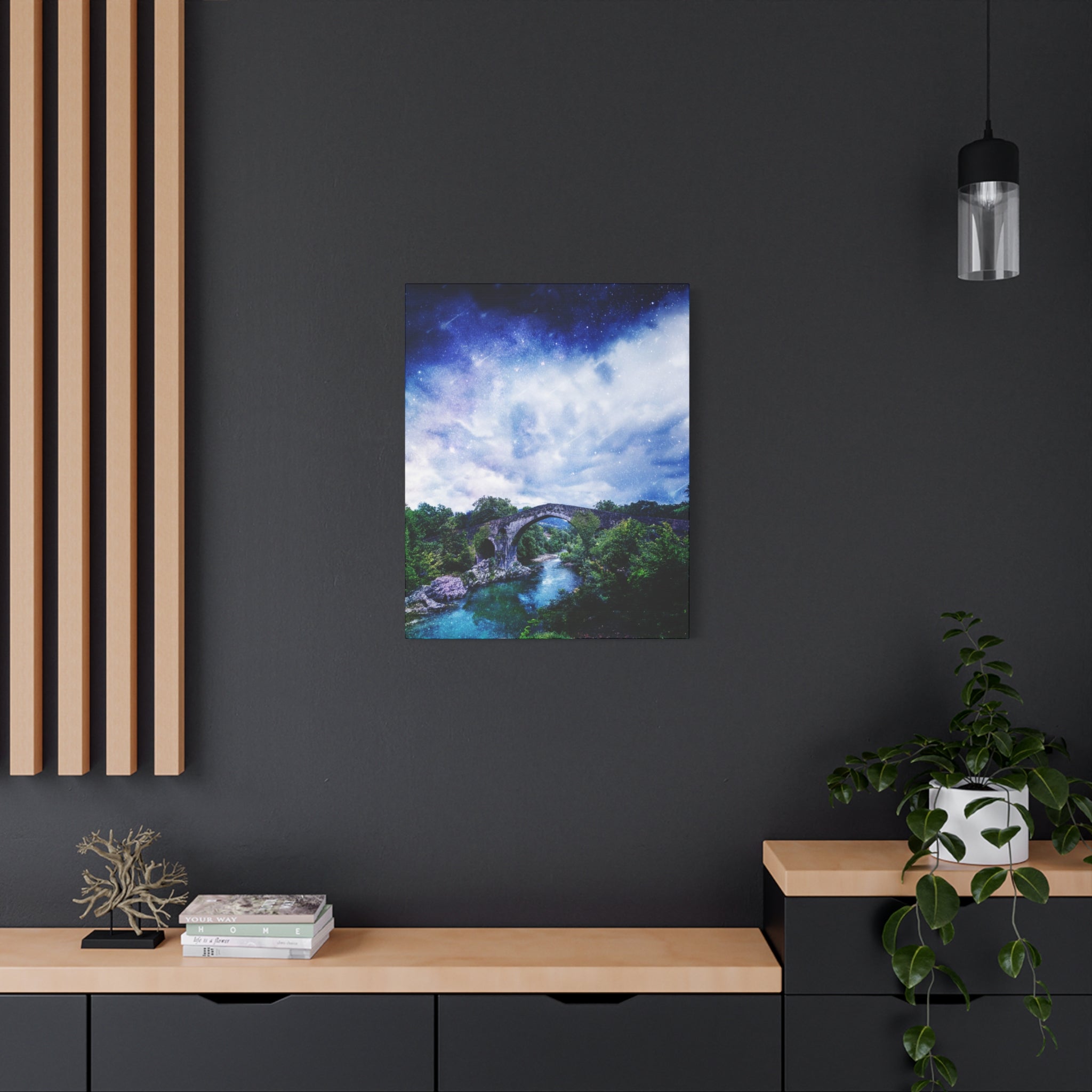 Enchanted Landscape Canvas Wall Art - Fantasy Forest Decor