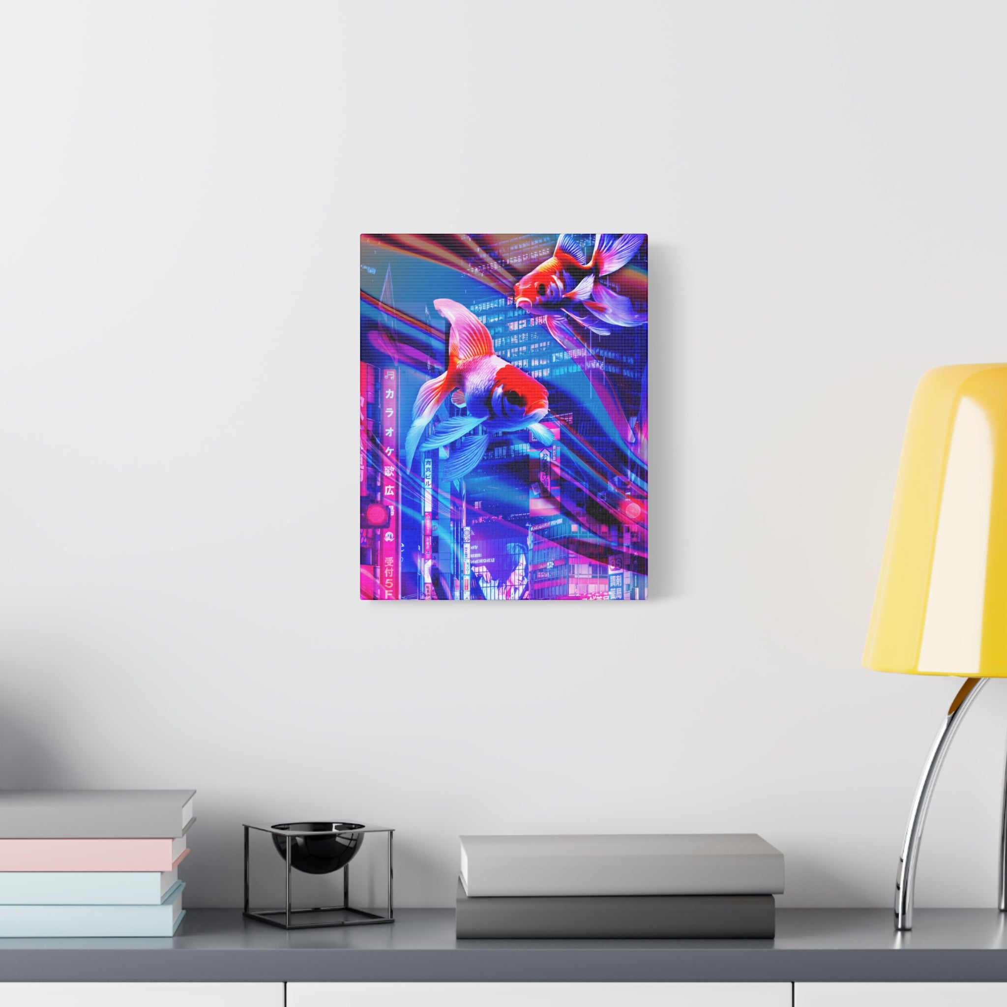 Japanese Punk FX.2 Koi Fish Canvas Art - Special Edition Zen Garden Decor