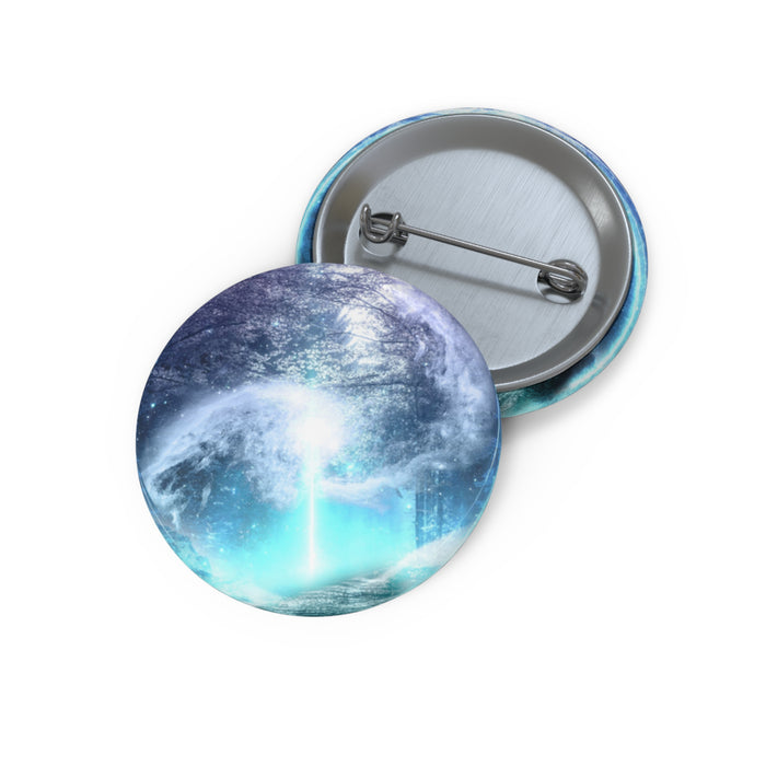 Lost Forest Magic Portal Pin - Fantasy Art Button
