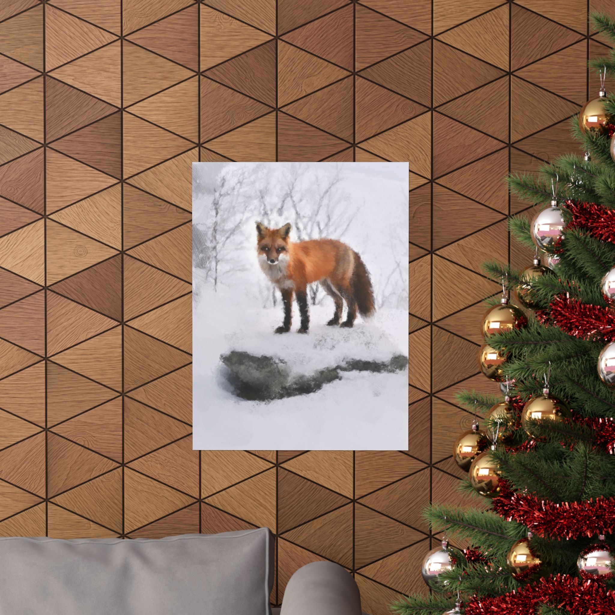 Sprit of The Fox Painting Matte Poster Print
