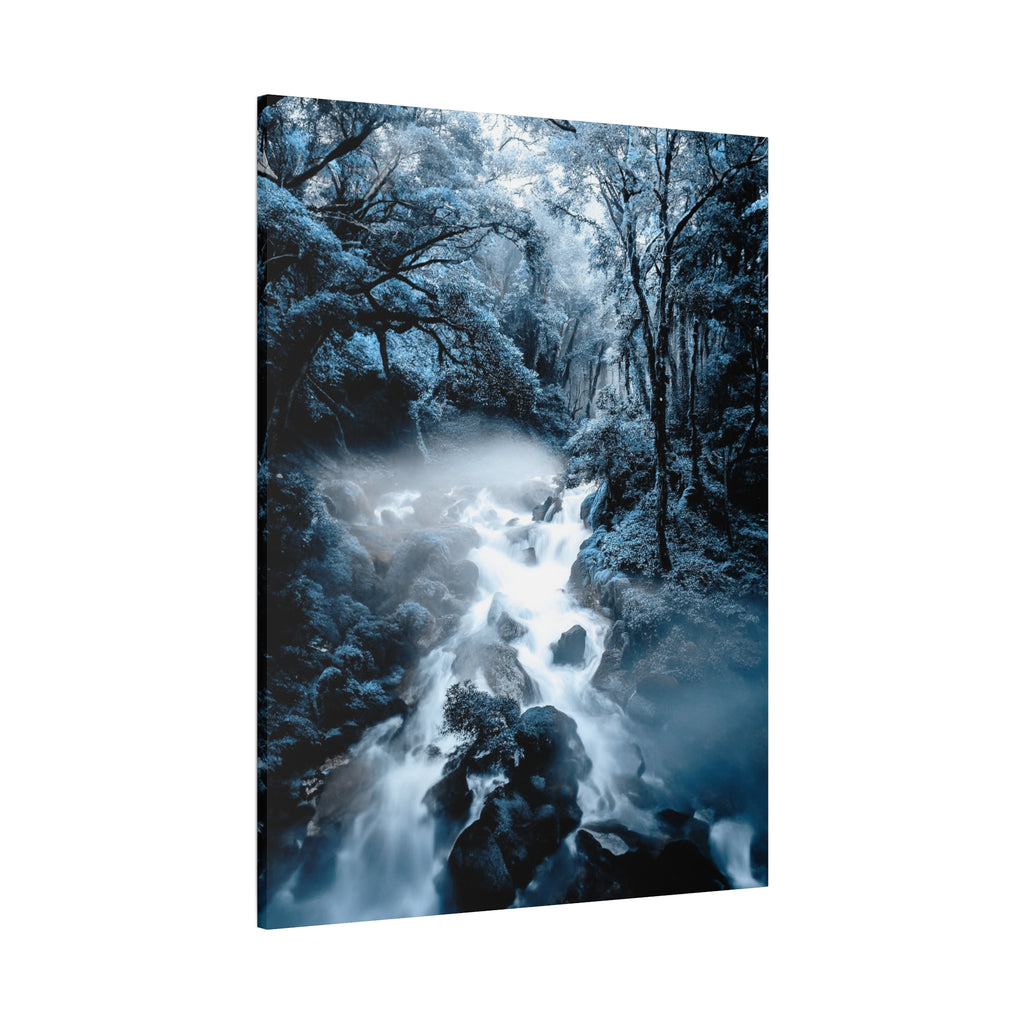 Frozen Forest Canvas Wall Art - Winter Wonderland Nature Decor