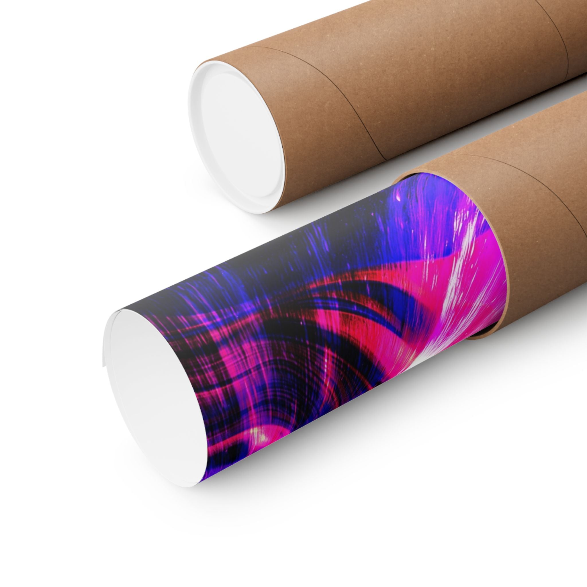 Purple Pink Wormhole Poster - Special Edition Cosmic Vortex Art