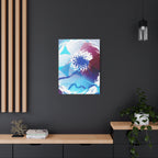 Geometry Portal Canvas Wall Art - Abstract Geometric Sci-Fi Decor