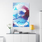 Geometry Portal Canvas Wall Art - Abstract Geometric Sci-Fi Decor