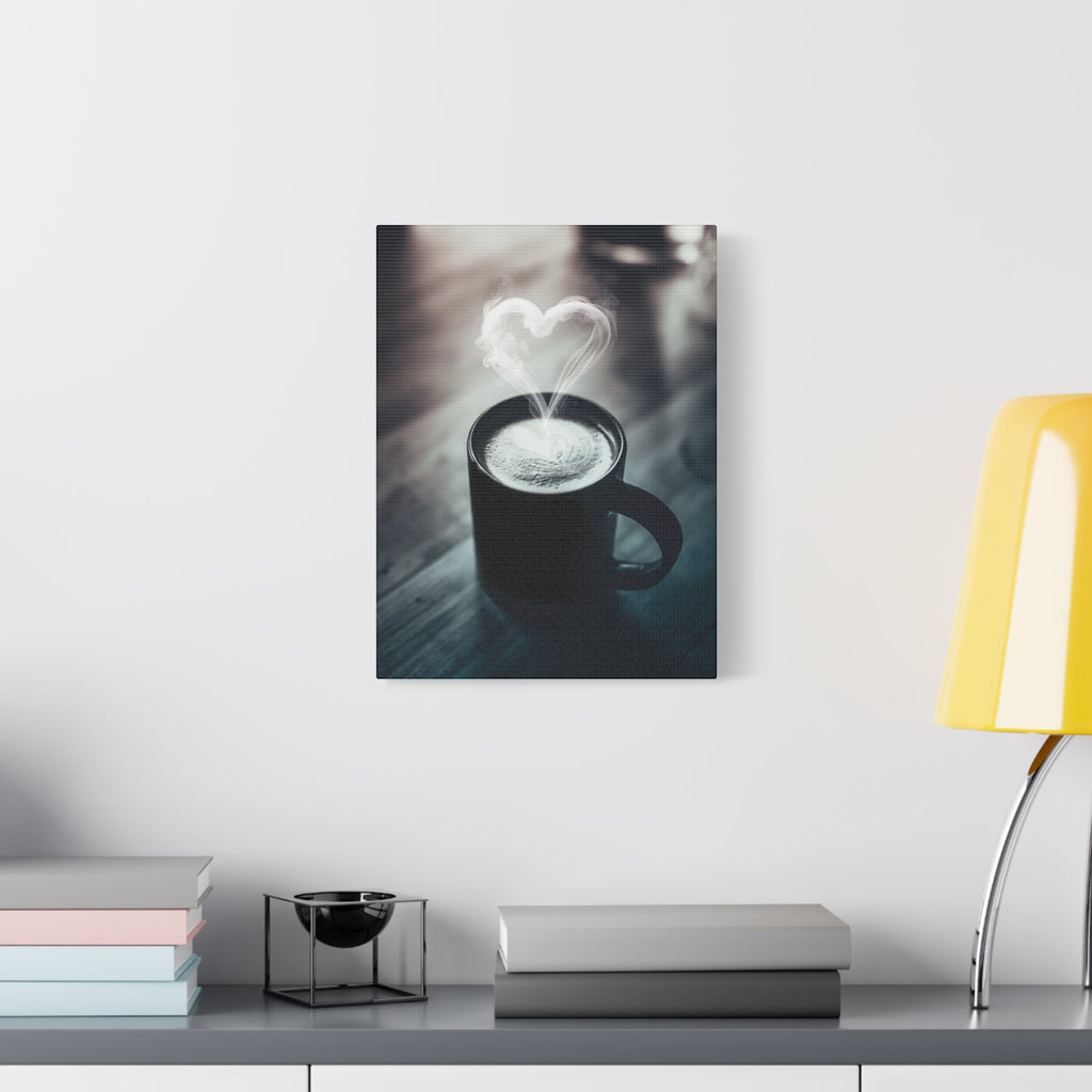 Coffee Love Canvas Wall Art - Aesthetic Kitchen Cafe Decor