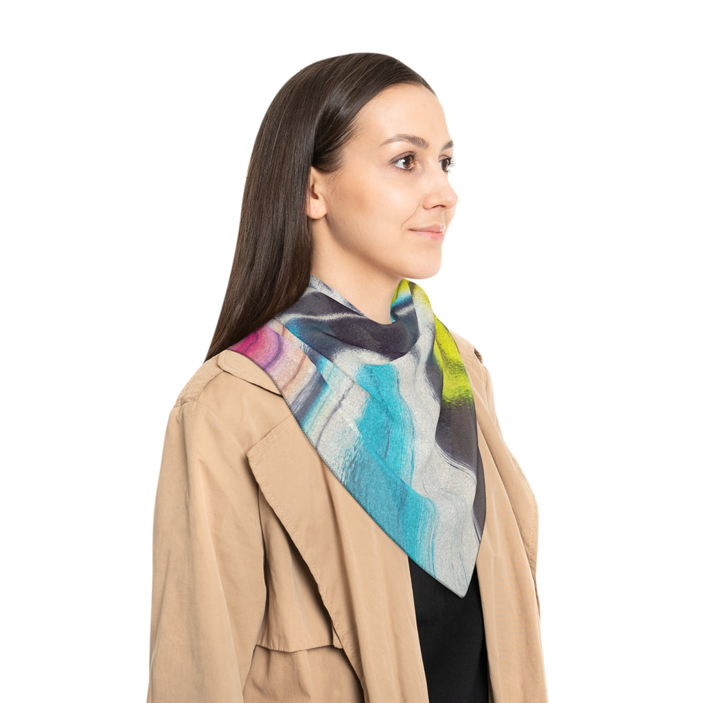 TieDye Night Scarf - Psychedelic Swirl Colors Shawl