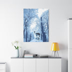 Cosmic Deer Canvas Wall Art - Celestial Animal Decor