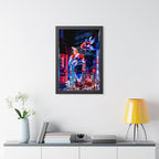 Japanese City Punk FX.2 Koi Attack Poster - Neon Urban Fantasy Art