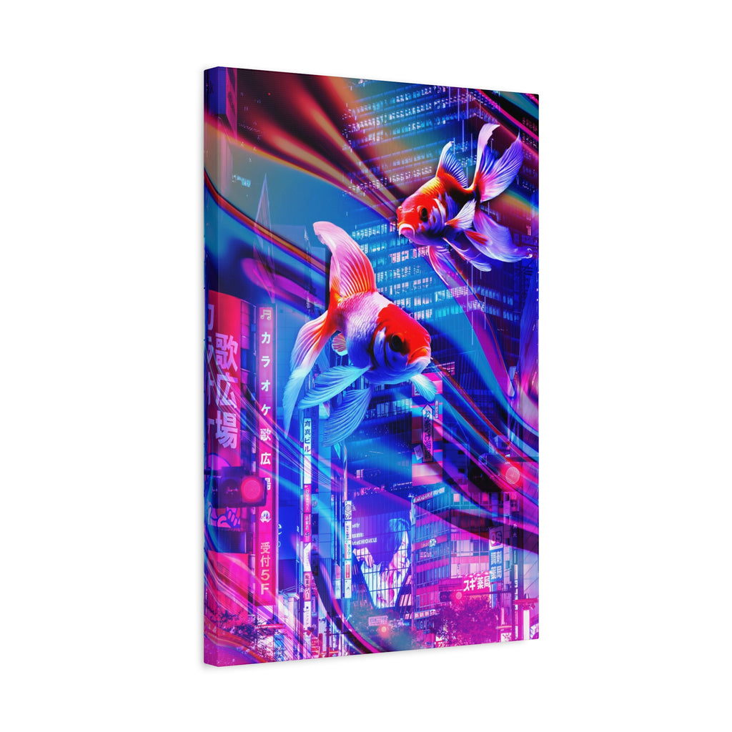 Japanese City Punk Special Edition Canvas Wall Art - Neon Japan Street