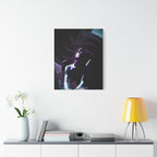 Skybound Canvas Wall Art - Surreal Angel Figure in the Clouds