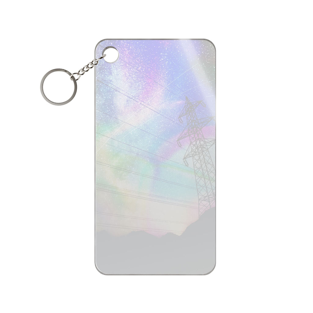 Solar Storm Keychain - Abstract Nebula Acrylic Charm