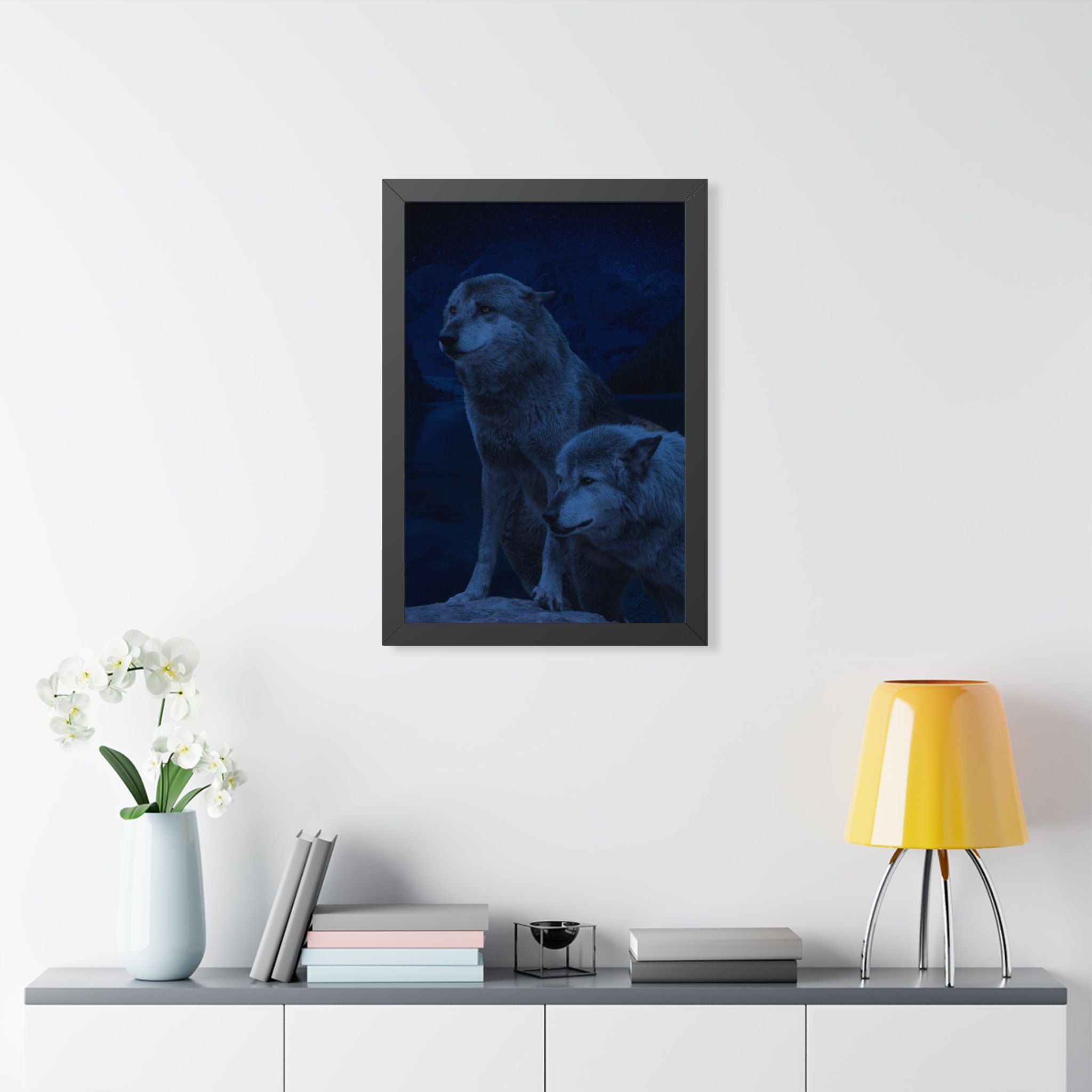 Wolf Pack Framed Vertical Poster - Premium Matte Art for Nature Lovers - Perfect Wall Decor for Home & Office