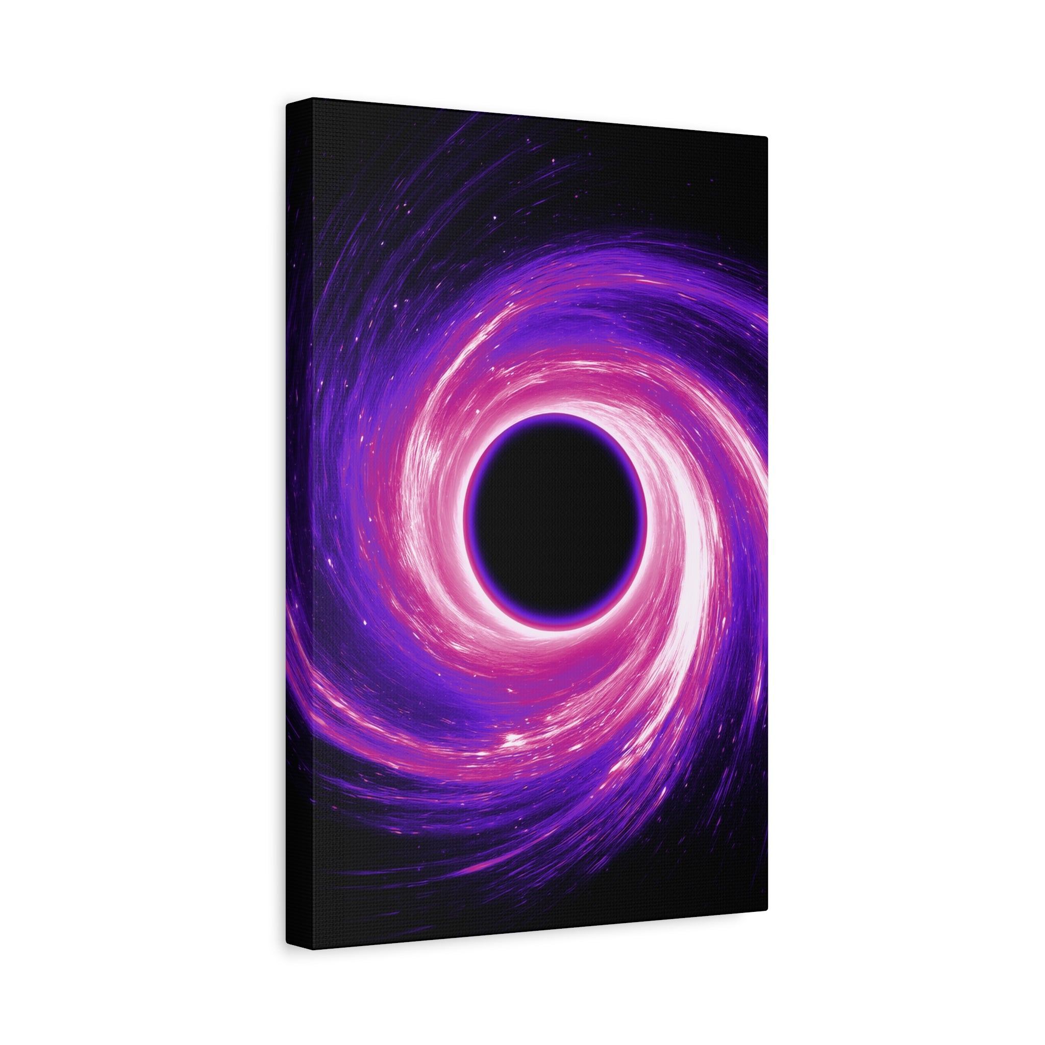 Neon Wave Horizon Canvas Wall Art - Retro 80s Cyberpunk Sunset