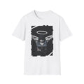 Modern Angel Graphic Tee - Black & White Geometric Wings Shirt